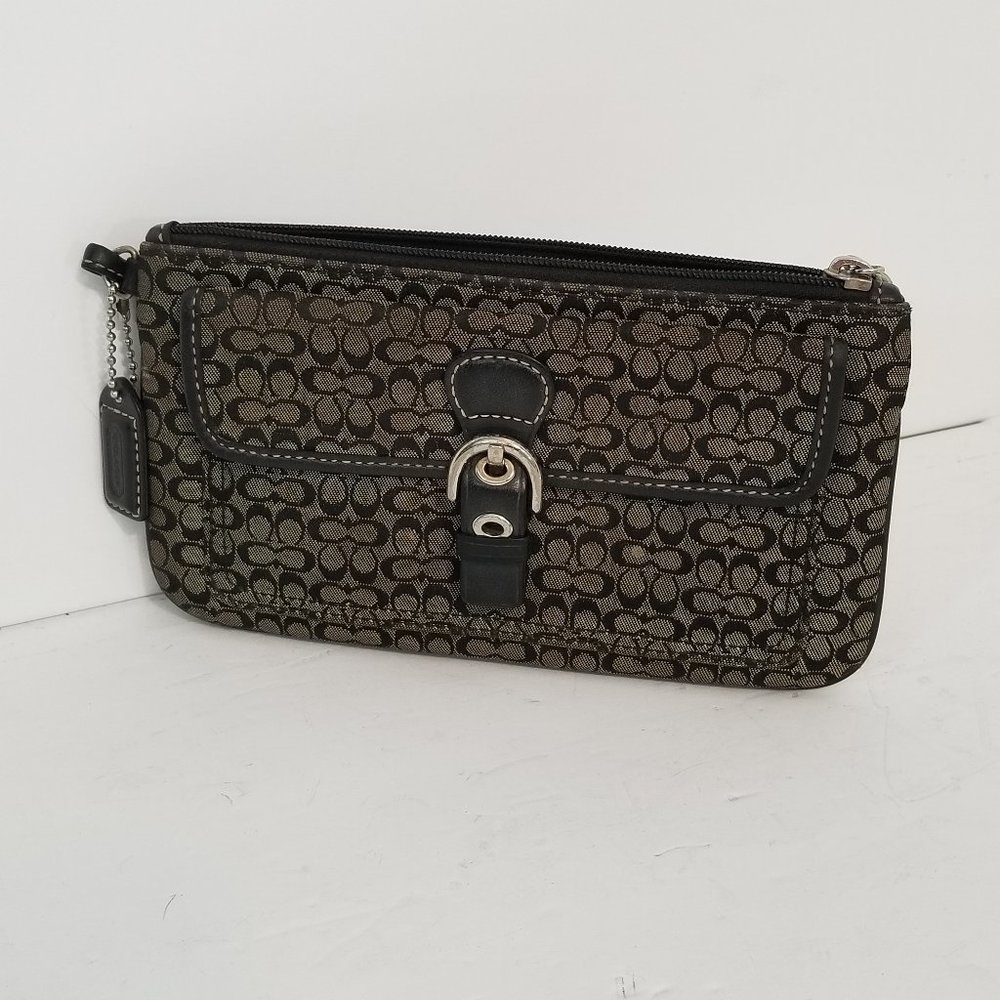 Coach Clutch Logo Purse Handbag